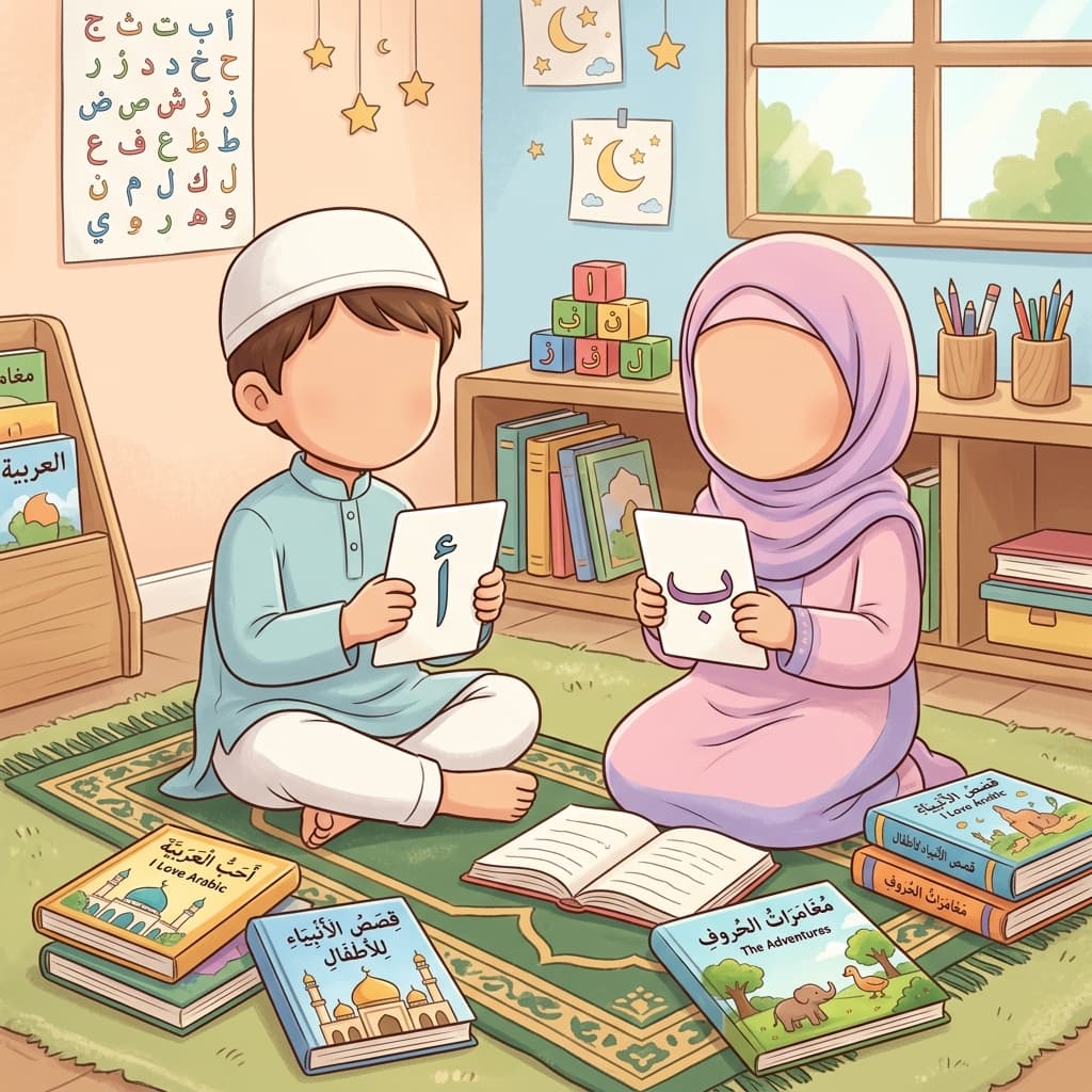 Enfants apprenant la méthode An-Nouranya